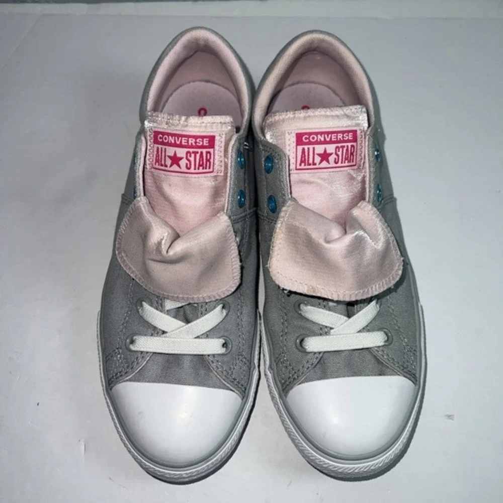 Converse Maddie Slip Junior Sz 5 Youth EU 37.5 Pink Gray Taylor Low Top Sneakers